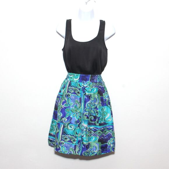 Vintage Options Melrose 100% Silk floral culottes Size M by Options Melrose - Picture 1 of 8